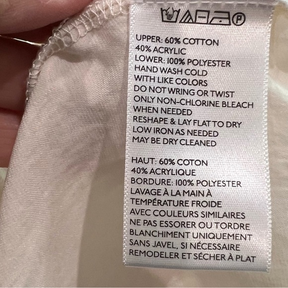 Kimchi Blue Ivory Knit and Flowy Babydoll Style Top Size M - Picture 10 of 14